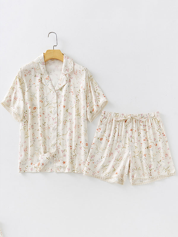 Emilie Summer Print Cotton Pajama Set