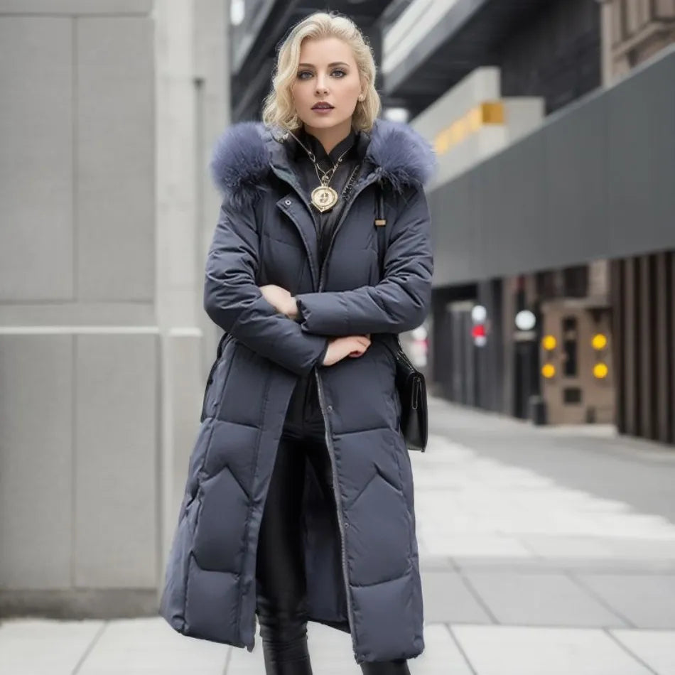 Louise Luxe Puffer Jacket with Fur Hood