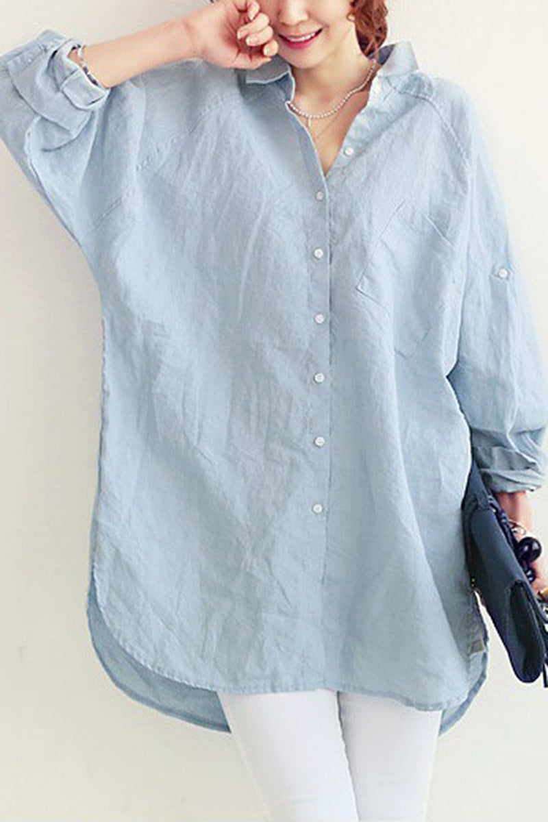 Olivia – Luxe Breathable Linen Shirt with Relaxed Fit