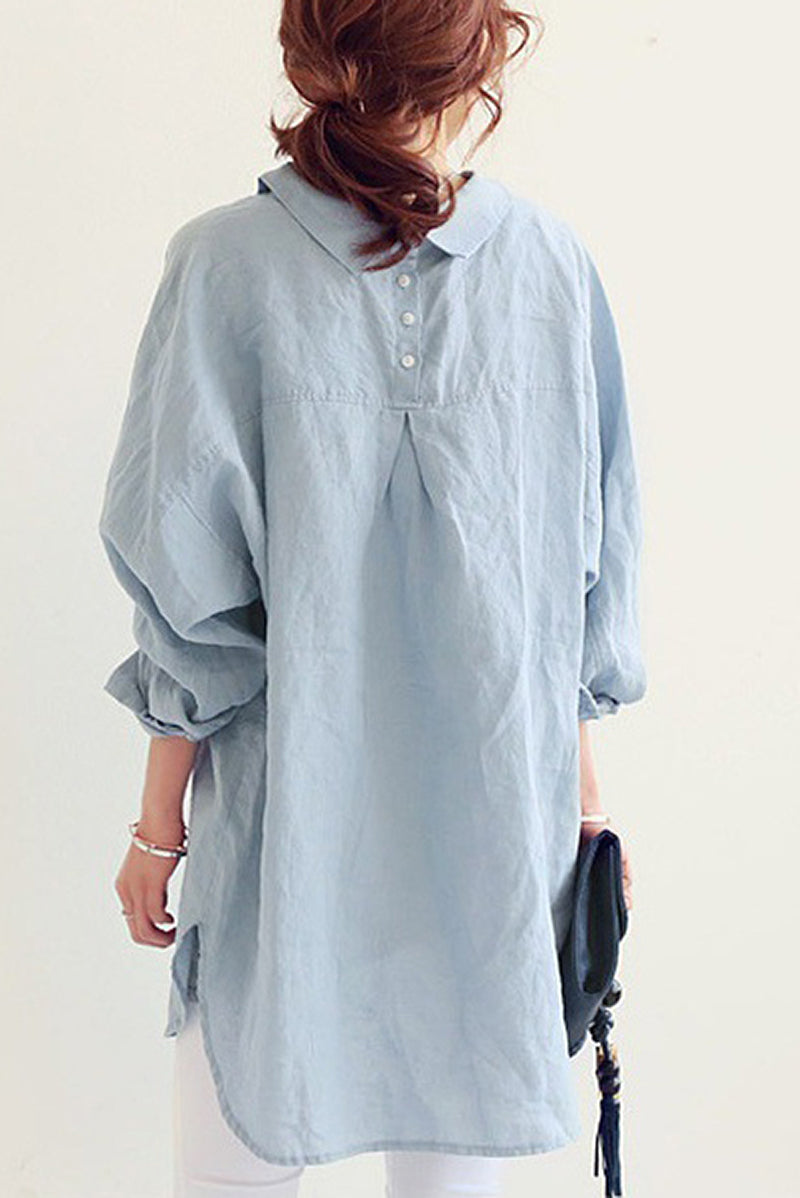 Olivia – Luxe Breathable Linen Shirt with Relaxed Fit