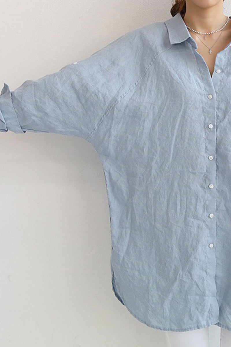 Olivia – Luxe Breathable Linen Shirt with Relaxed Fit