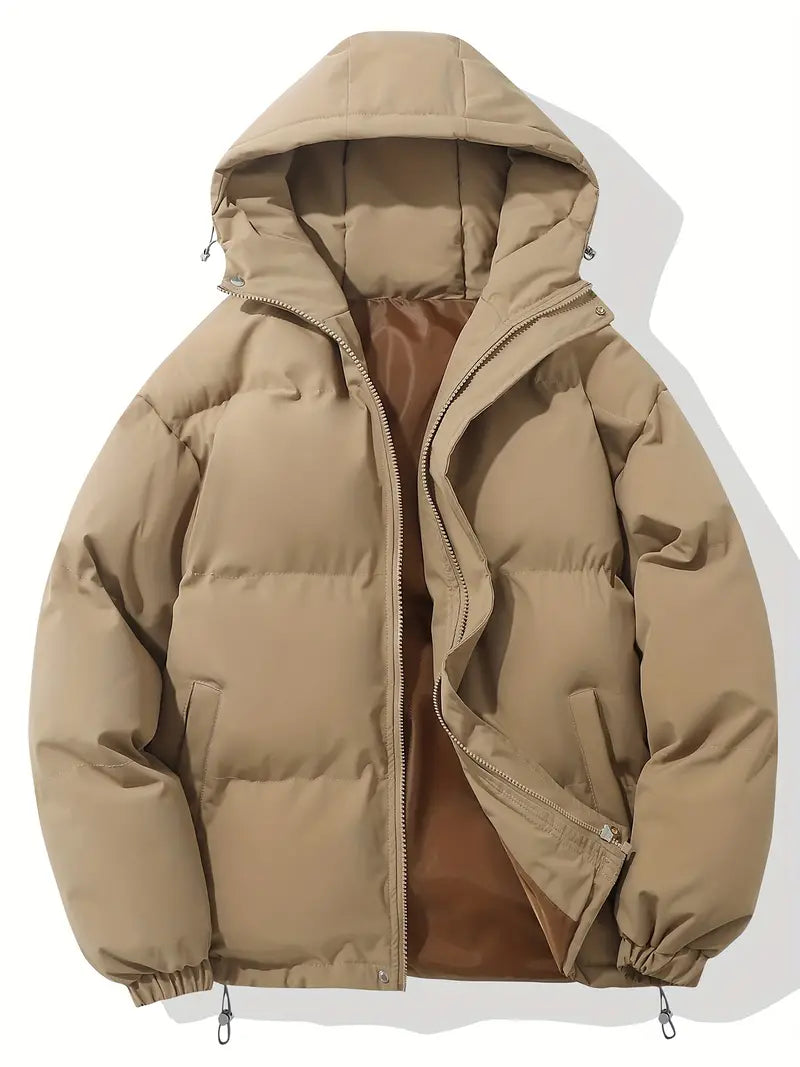 Amara Luxe Classic Down Jacket with Hood for Winter Comfort