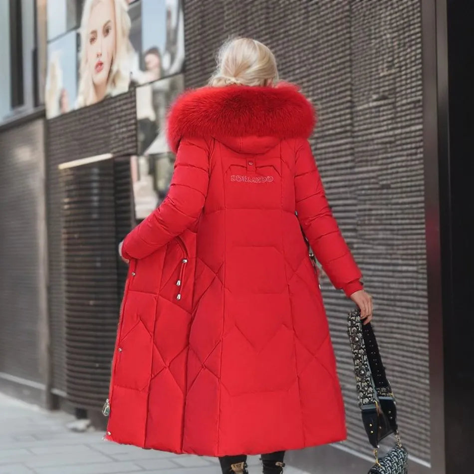 Louise Luxe Puffer Jacket with Fur Hood