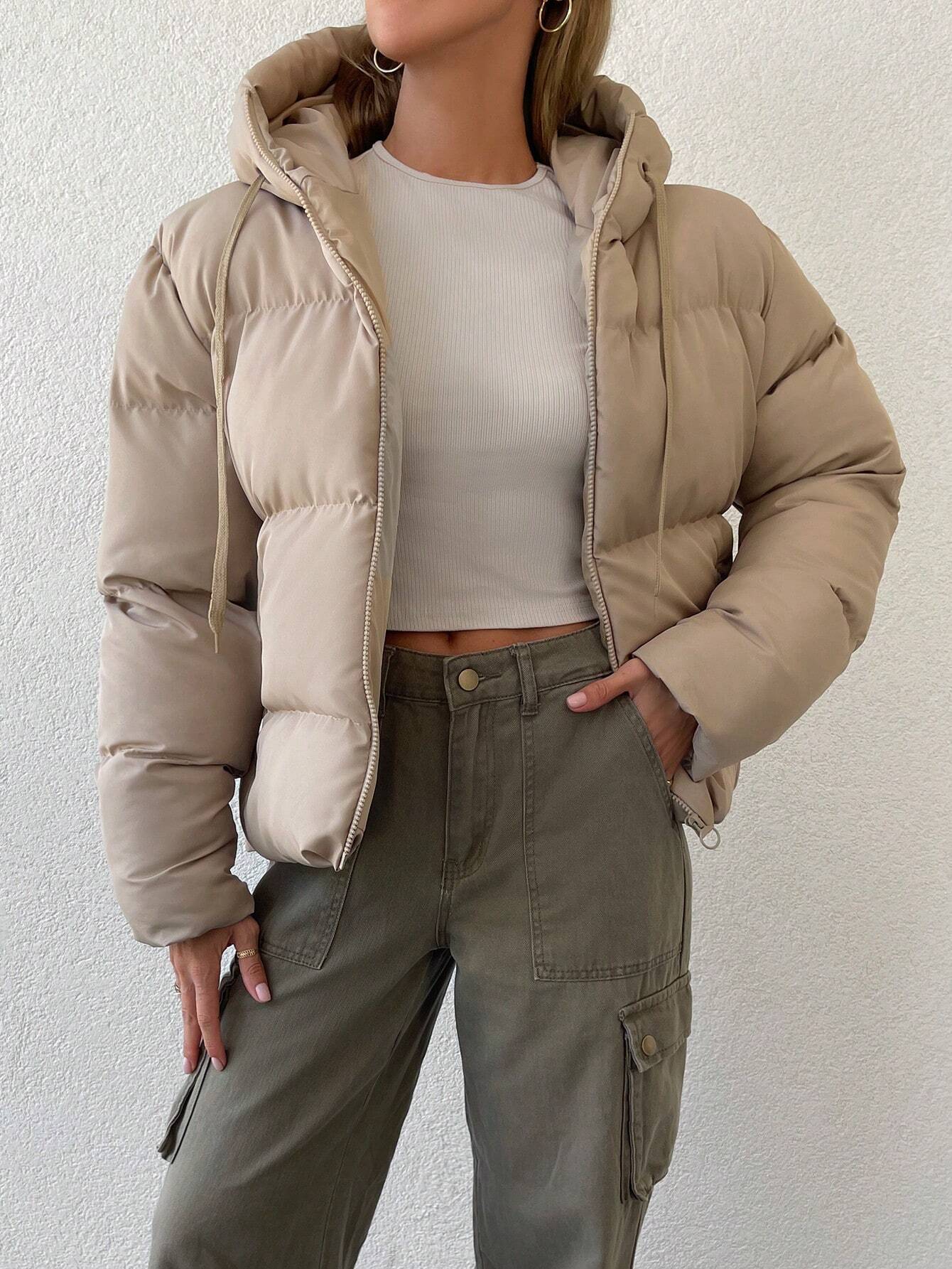 Emma Luxe Pufferjas met Kap en Rits voor Comfortabele Winterdagen