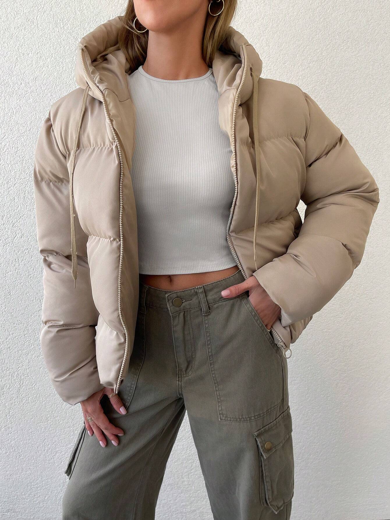 Emma Luxe Pufferjas met Kap en Rits voor Comfortabele Winterdagen
