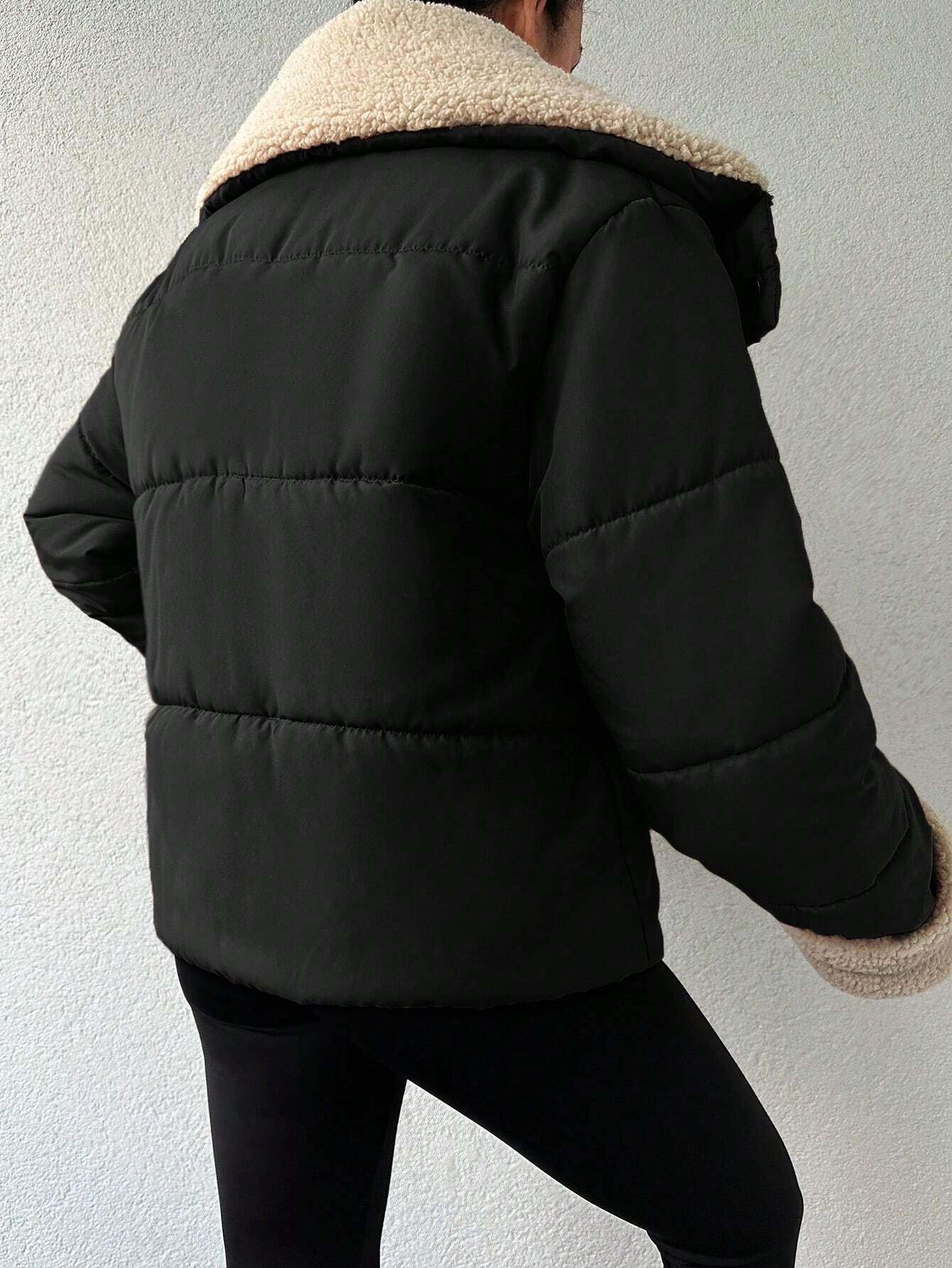 Emma Luxe Casual Puffer with Zipper and Collar - Comfort and Style for Winter