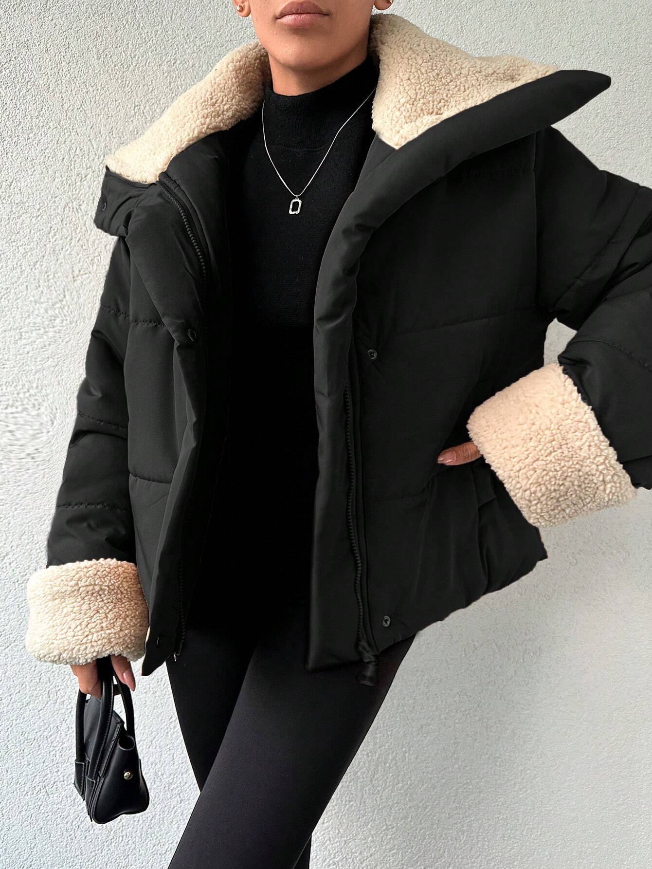 Emma Luxe Casual Puffer with Zipper and Collar - Comfort and Style for Winter