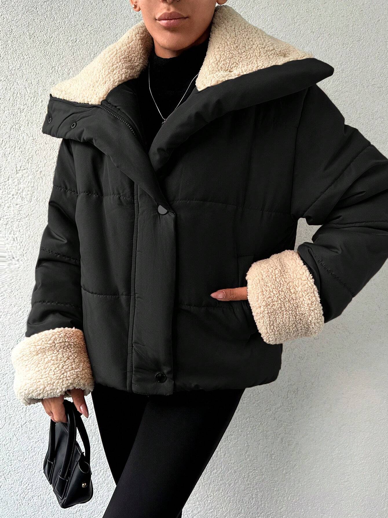 Emma Luxe Casual Puffer with Zipper and Collar - Comfort and Style for Winter