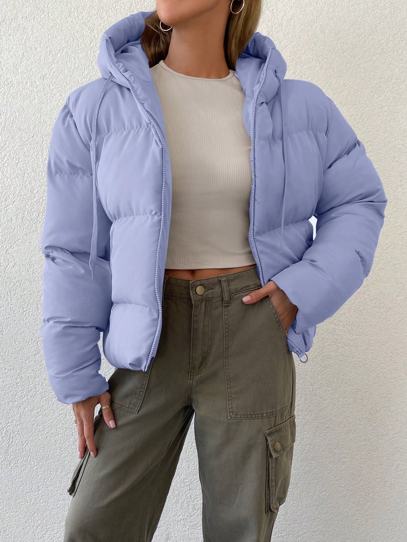 Emma Luxe Pufferjas met Kap en Rits voor Comfortabele Winterdagen