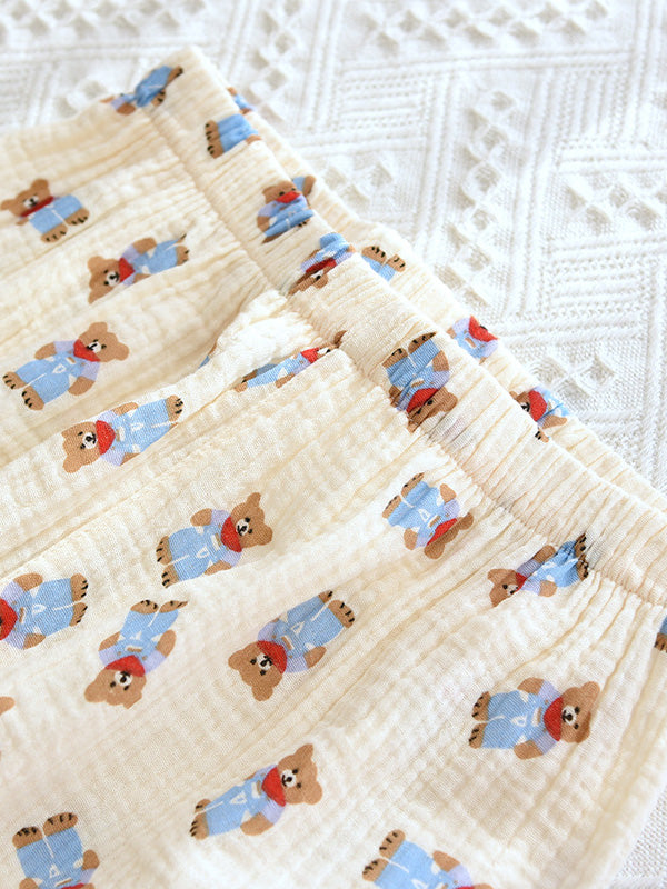 Sophie Katoenen Pajamas with Bear Print