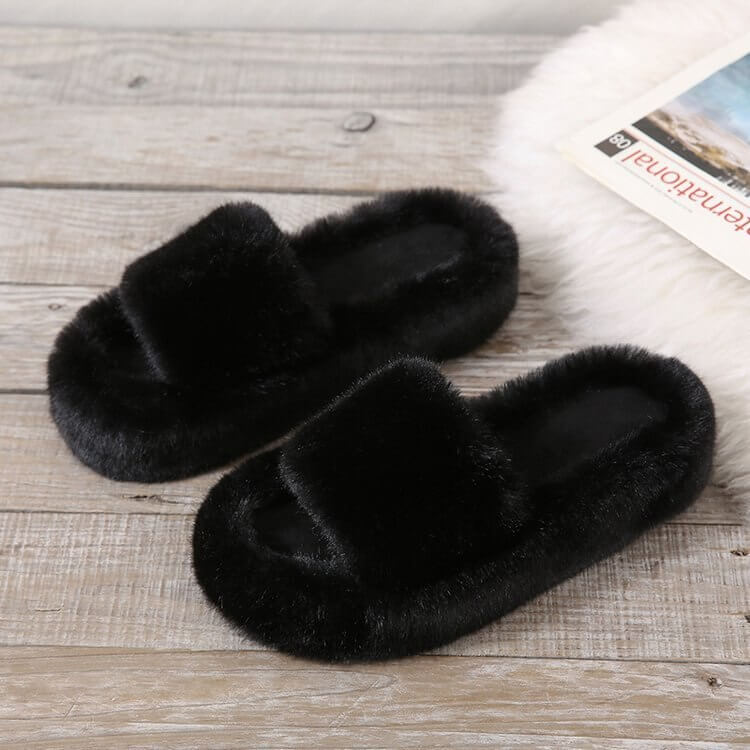 Alicia Luxe Faux Fur Slippers - Comfortabele en Stijlvolle Pantoffels voor Elke Dag