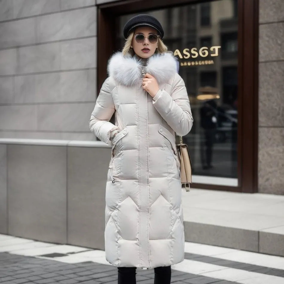 Louise Luxe Puffer Jacket with Fur Hood