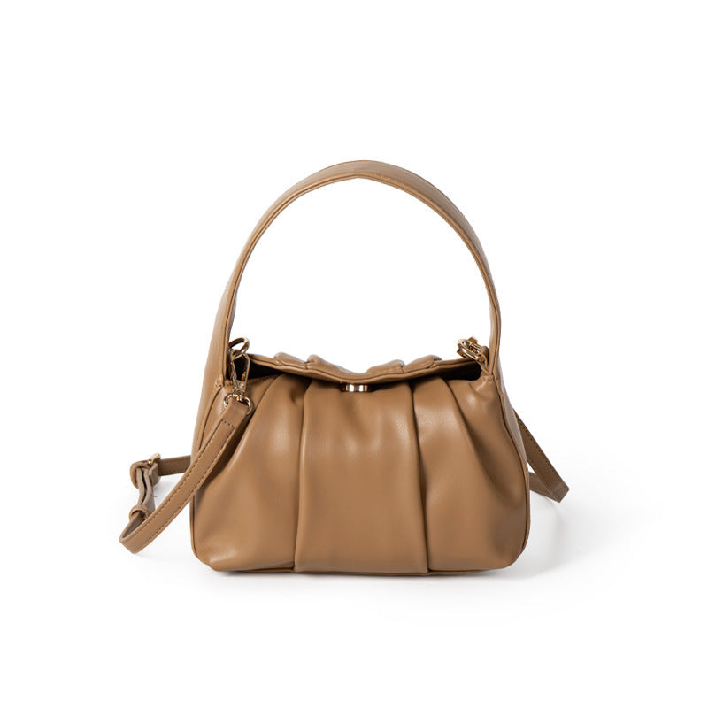 Sophie Luxe Mini Handbag - Elegant and Versatile Accessory with Unique Pleated Design