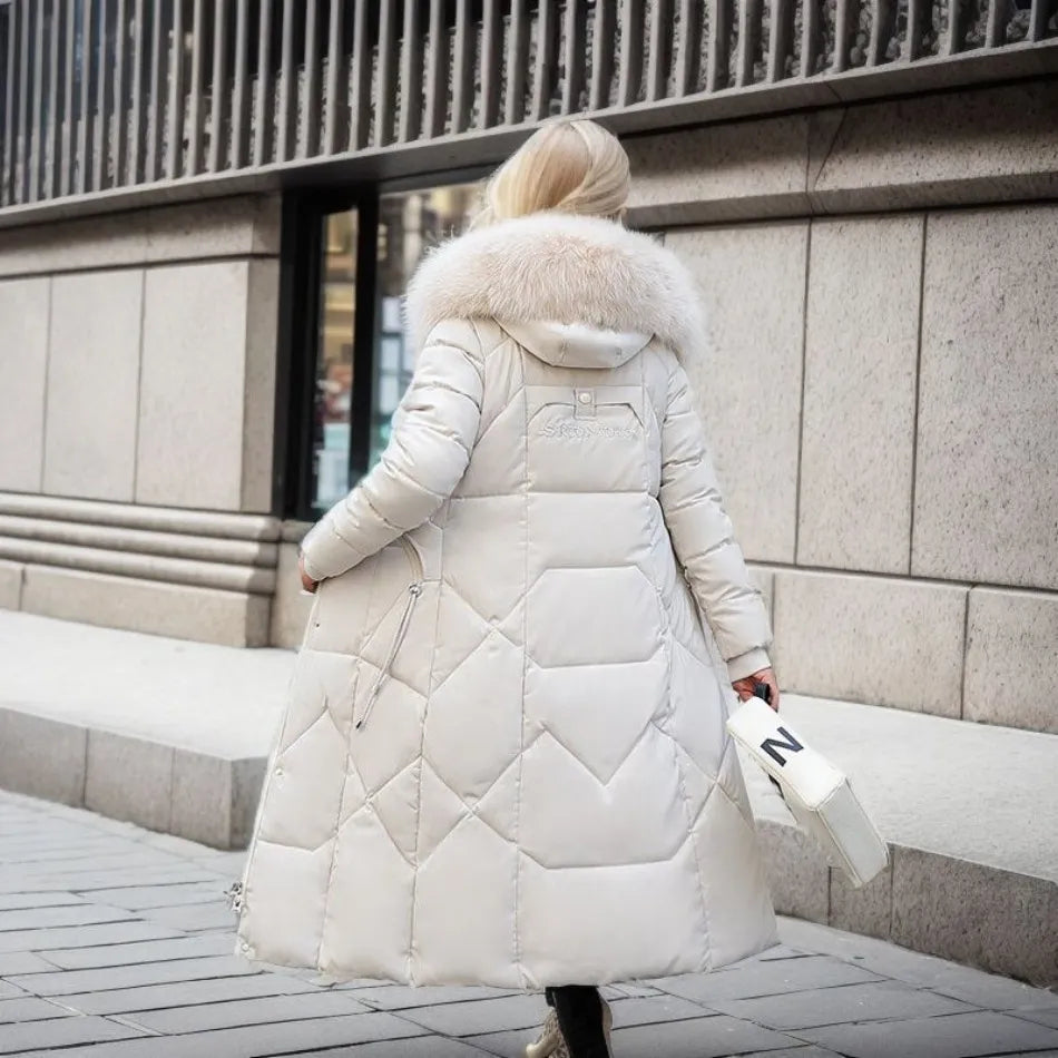 Louise Luxe Puffer Jacket with Fur Hood