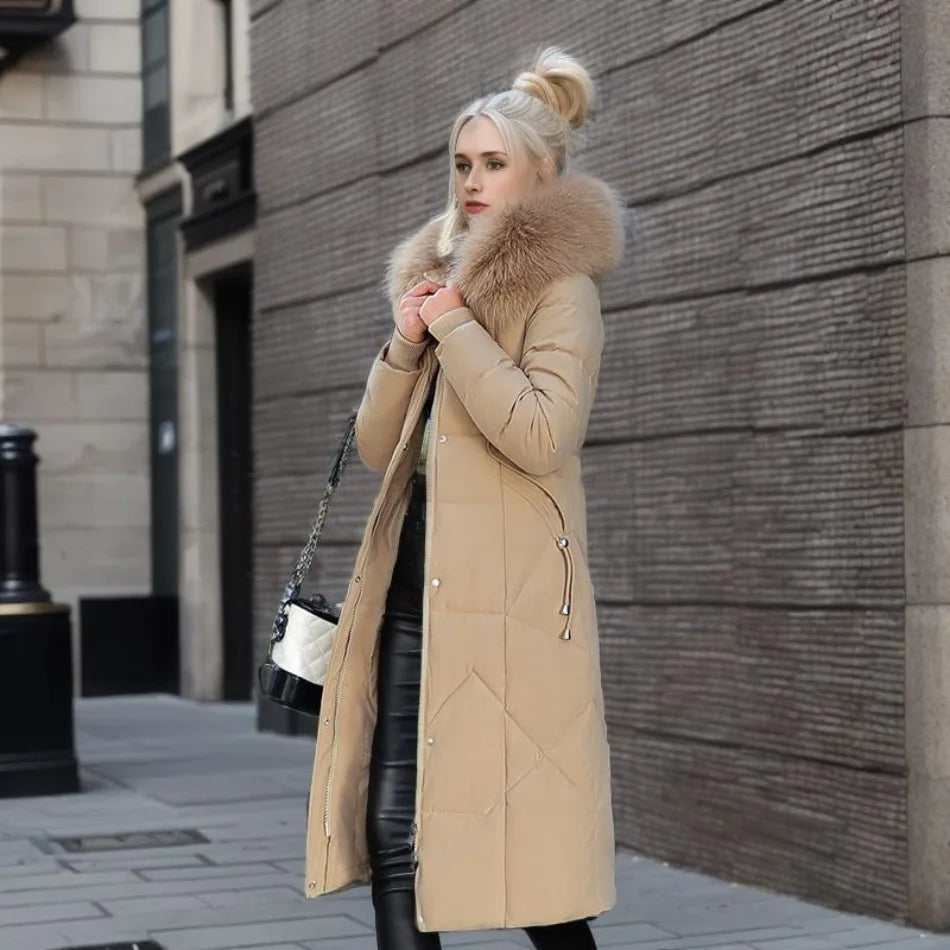 Louise Luxe Puffer Jacket with Fur Hood