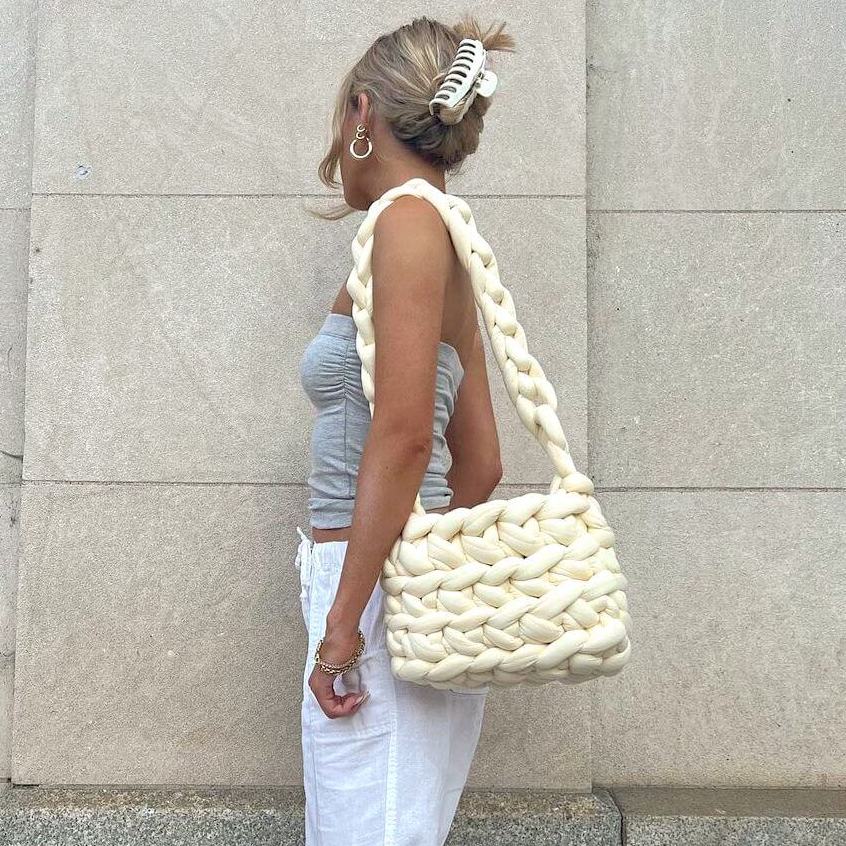 Iris Luxe Knitted Shoulder Bag