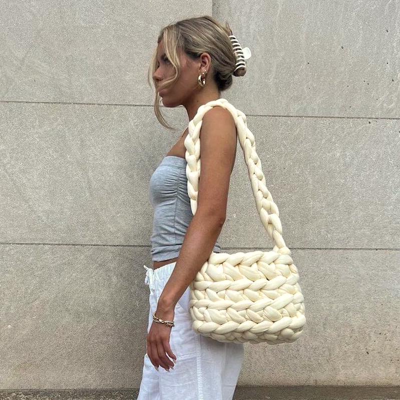 Iris Luxe Knitted Shoulder Bag