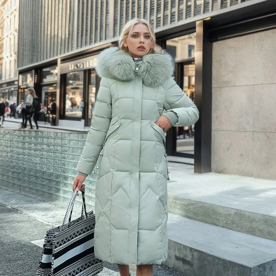 Louise Luxe Puffer Jacket with Fur Hood