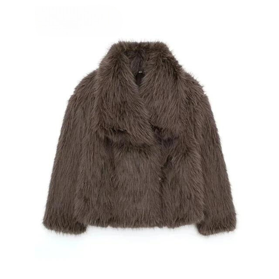 Sophia Vegan Faux Fur Jas