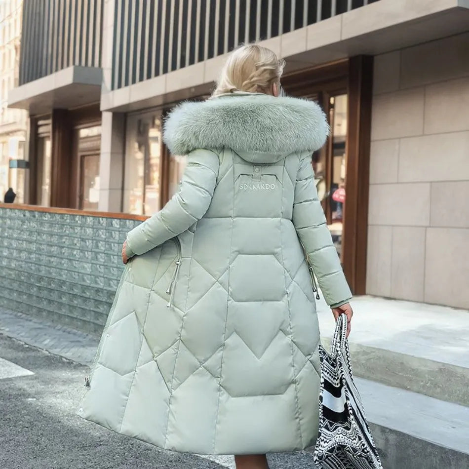 Louise Luxe Puffer Jacket with Fur Hood