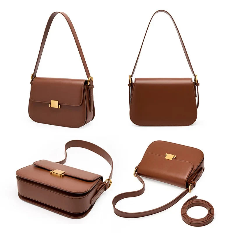 Zafira's Luxe Leather Crossbody Bag - An Elegant and Functional Fashion Jewel