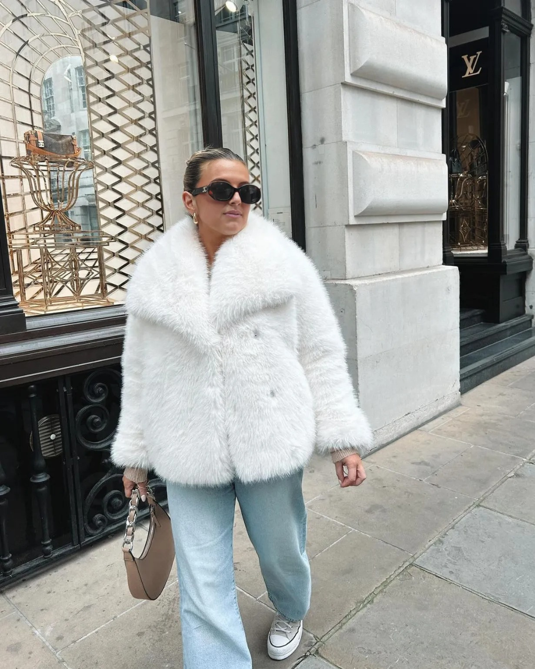 Sophia Vegan Faux Fur Jas