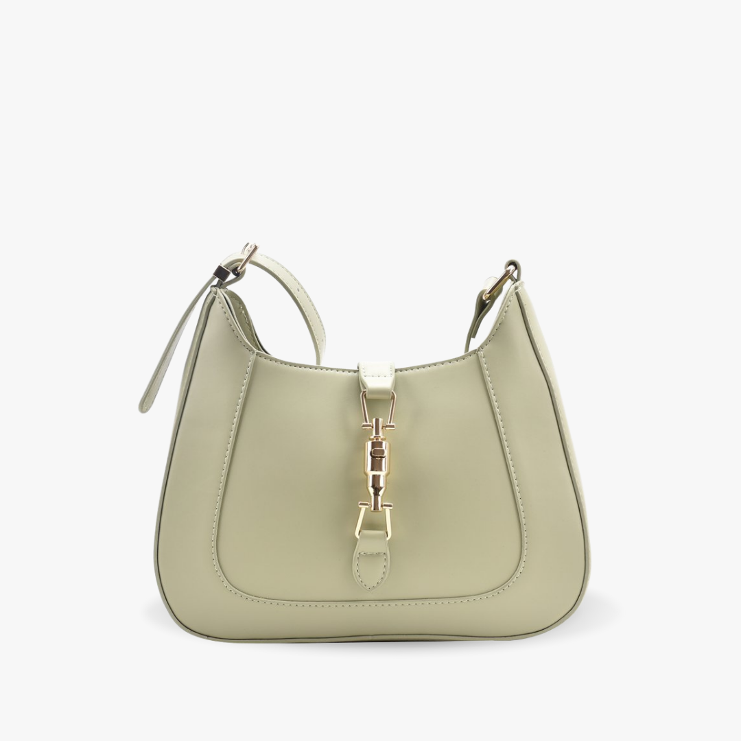 Elara's Elegant Shoulder Bag - A Unique Bag that Combines Timeless Vintage Charm and Practical Functionality. Made from Soft Vegan Leather with a Spacious Main Compartment for all your Daily Essentials.