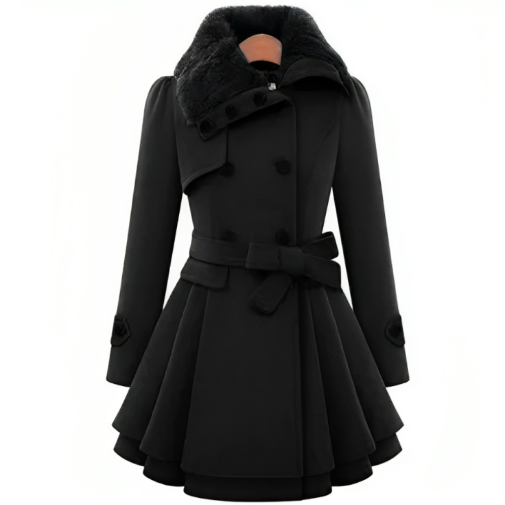 Vivienne Luxe Tailored Trench Coat Jacket