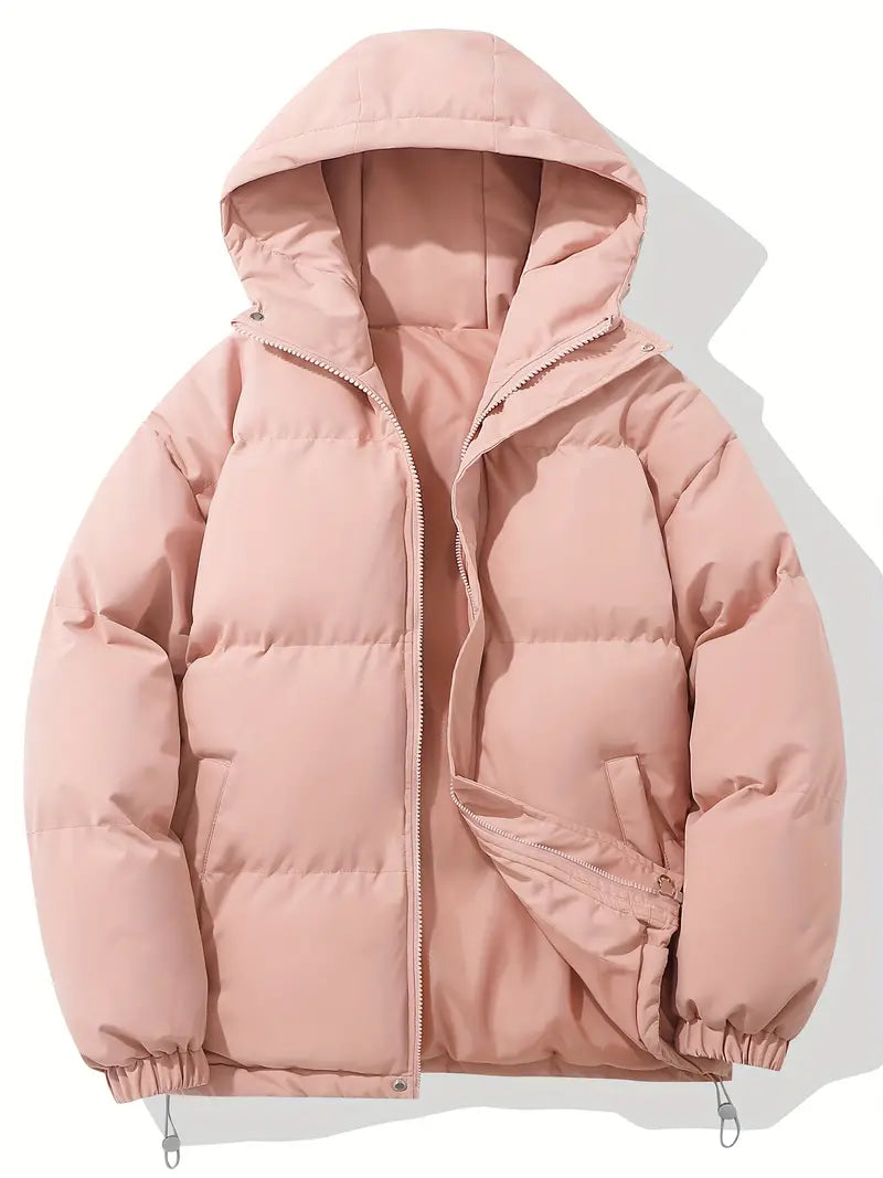 Amara Luxe Classic Down Jacket with Hood for Winter Comfort