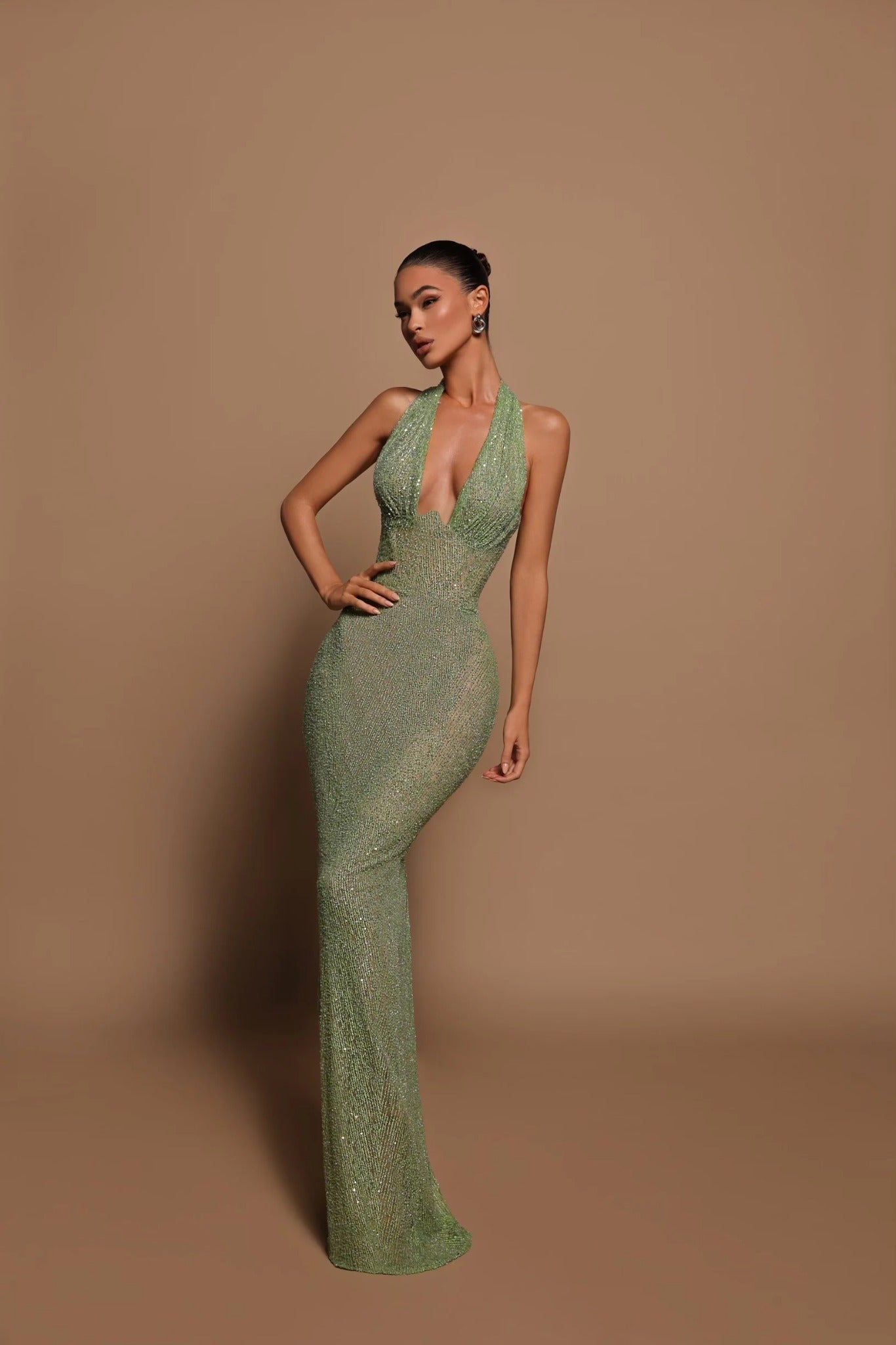 Camille Elegant Dress with Shimmering Sequins