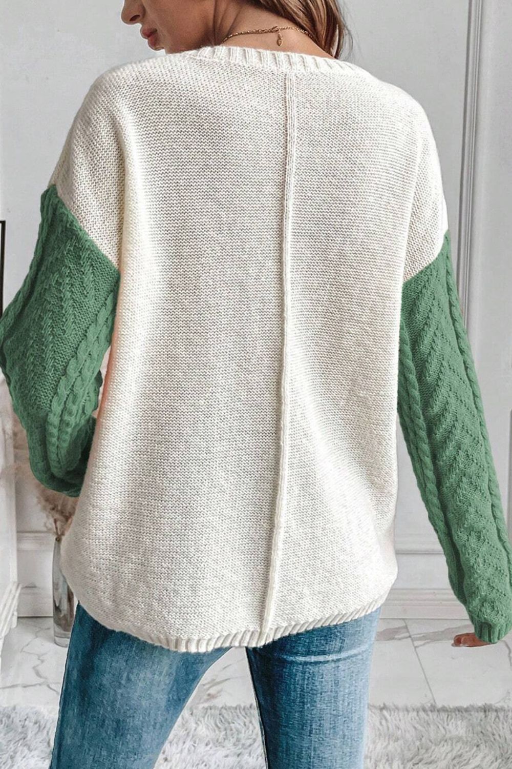 Vera Luxe Cable Knit Sweater