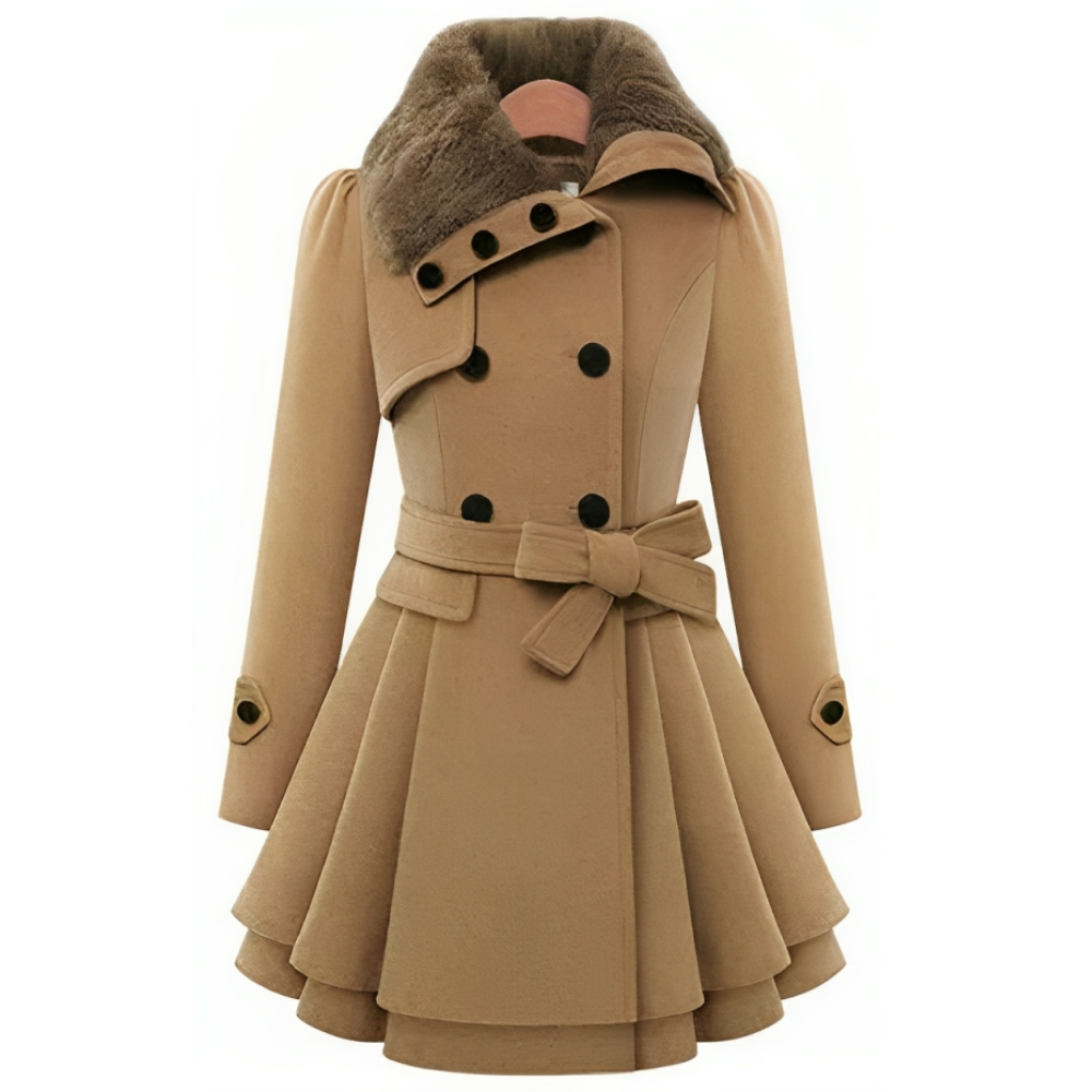 Vivienne Luxe Getailleerde Trenchcoat Jas