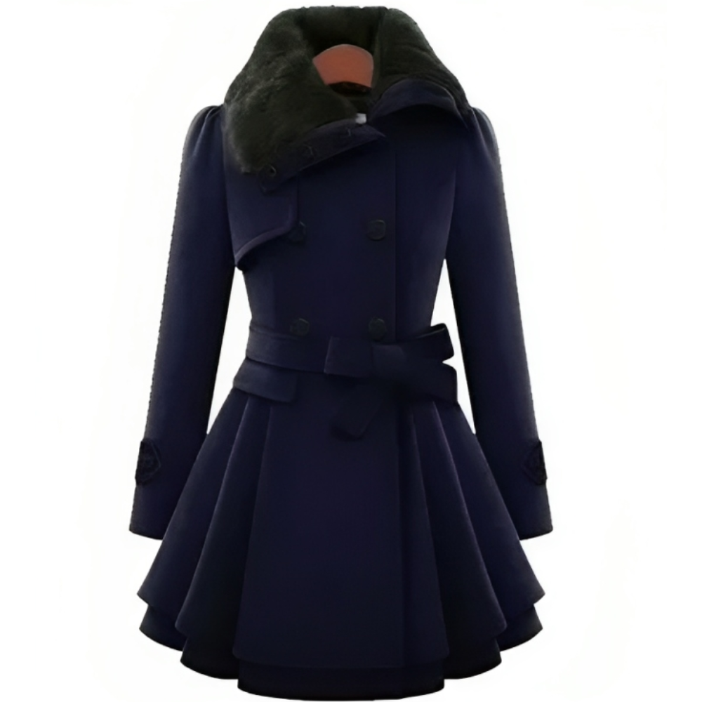 Vivienne Luxe Tailored Trench Coat Jacket