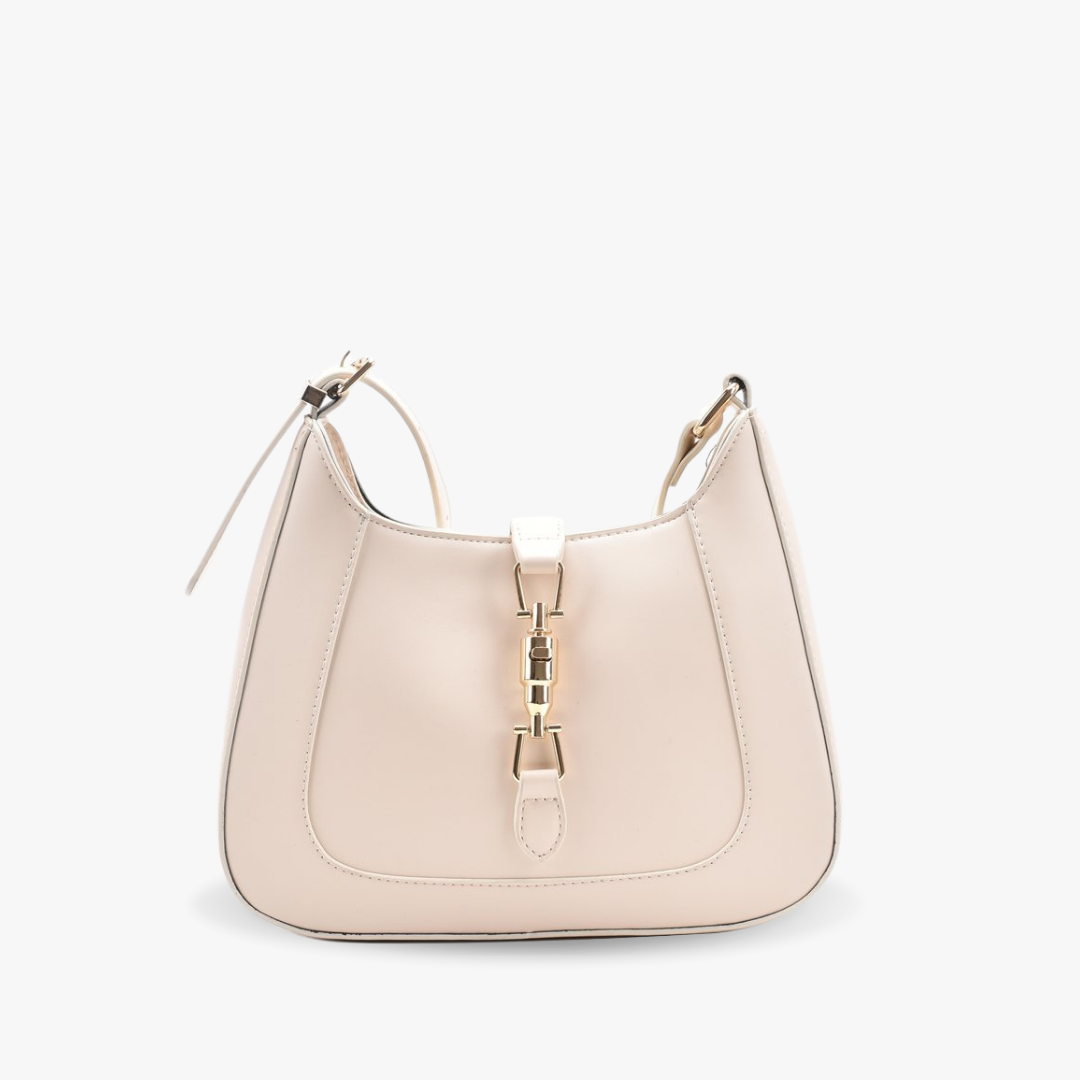 Elara's Elegant Shoulder Bag - A Unique Bag that Combines Timeless Vintage Charm and Practical Functionality. Made from Soft Vegan Leather with a Spacious Main Compartment for all your Daily Essentials.