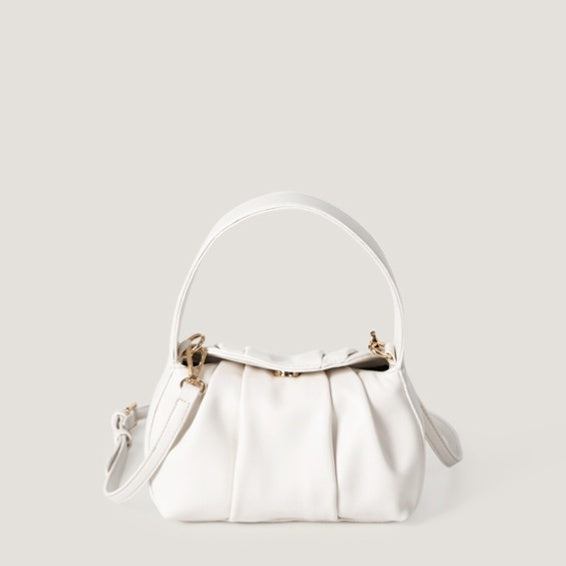 Sophie Luxe Mini Handbag - Elegant and Versatile Accessory with Unique Pleated Design