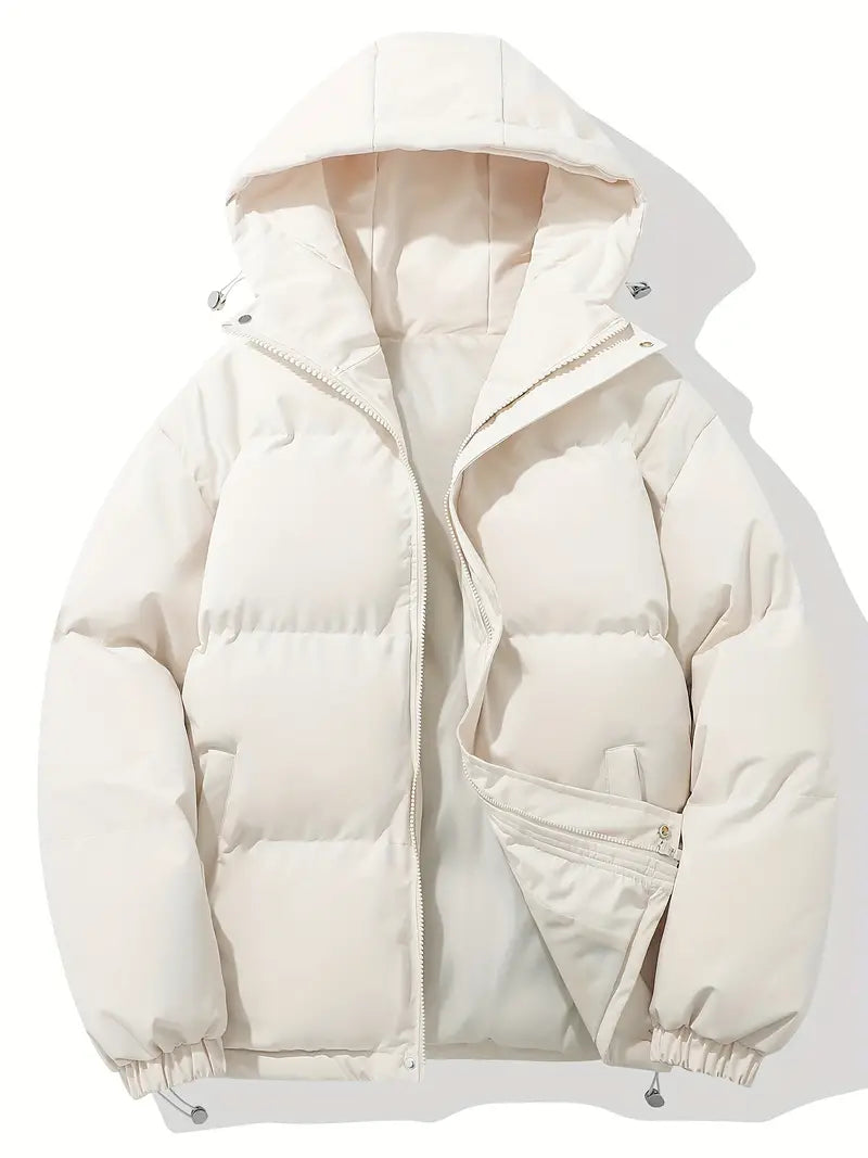 Amara Luxe Classic Down Jacket with Hood for Winter Comfort