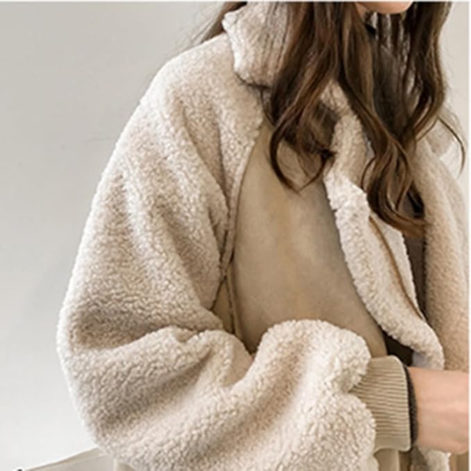 Warme Teddy Sherpa Jas met Oversized Pasvorm