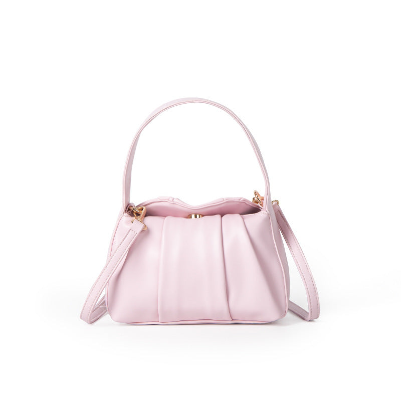 Sophie Luxe Mini Handbag - Elegant and Versatile Accessory with Unique Pleated Design