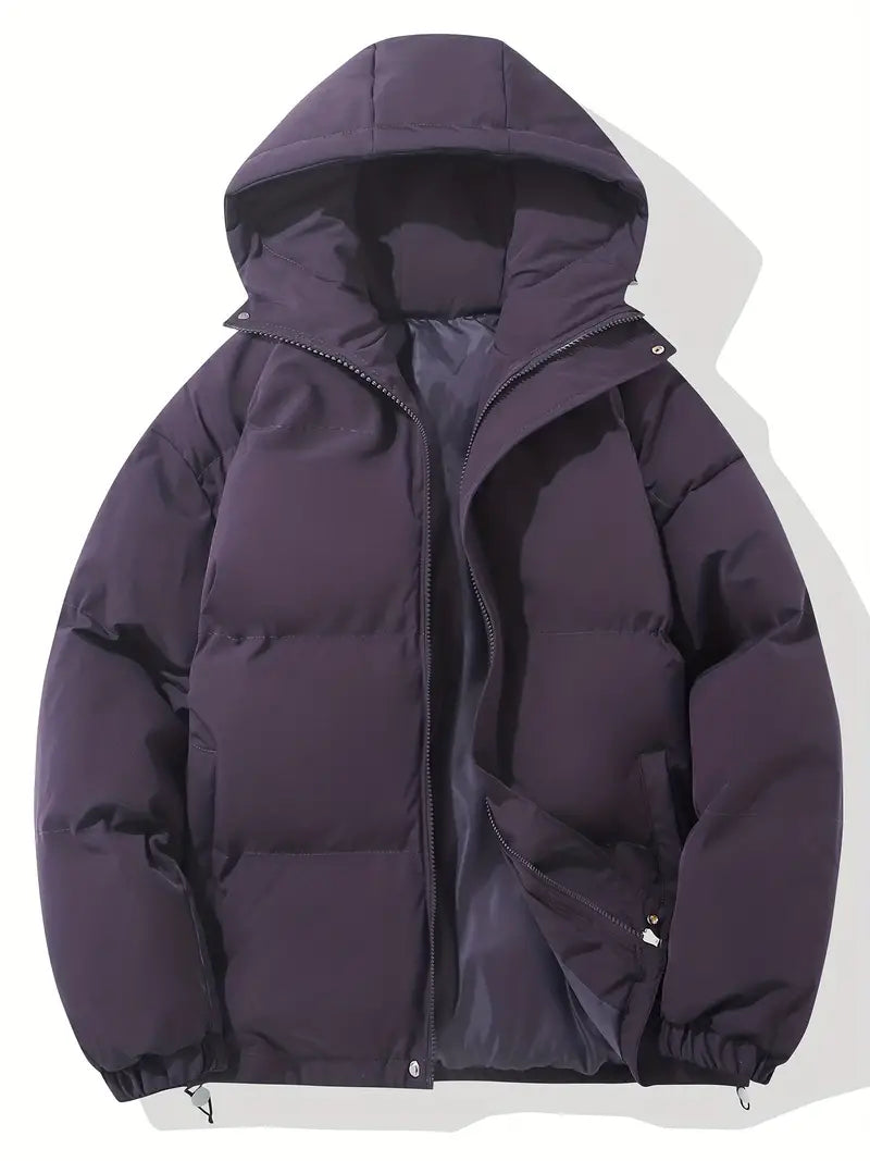 Amara Luxe Classic Down Jacket with Hood for Winter Comfort