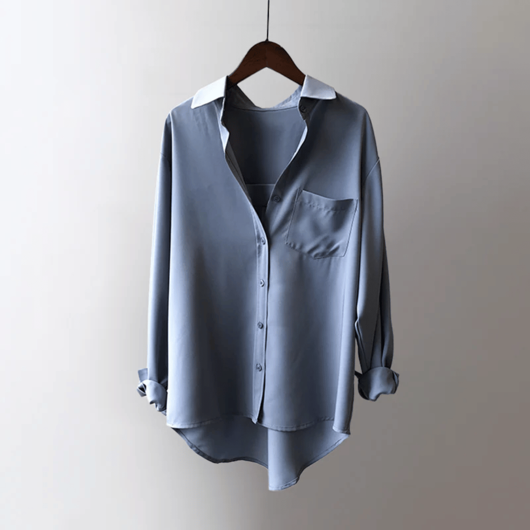 Julia Klein Satin Shirt - Luxe Satin Top