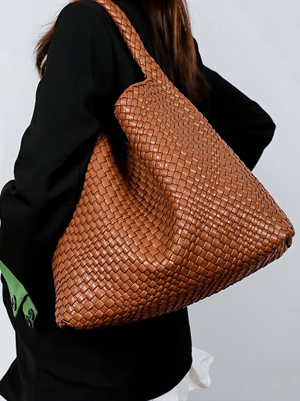 Recycled Shoulder Bag - Vegan Leather - Chic and Environmentally Conscious