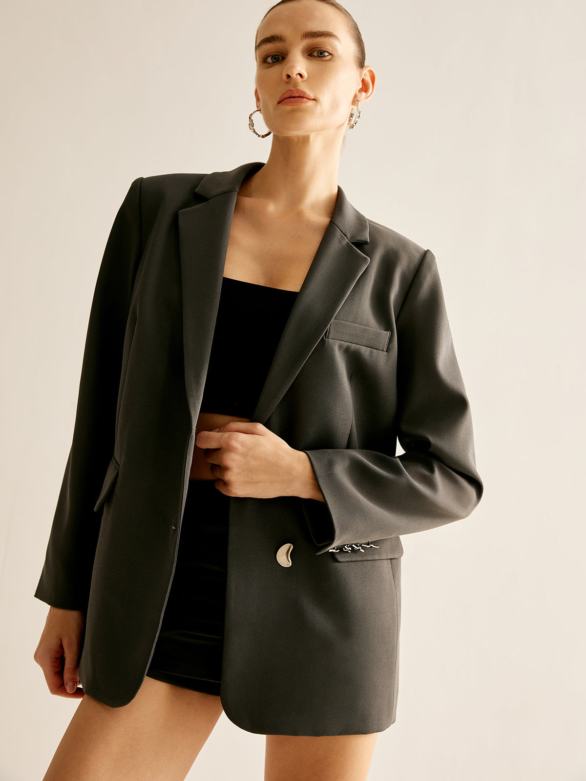 Mila Blazer – Luxe Oversized Blazer for Women