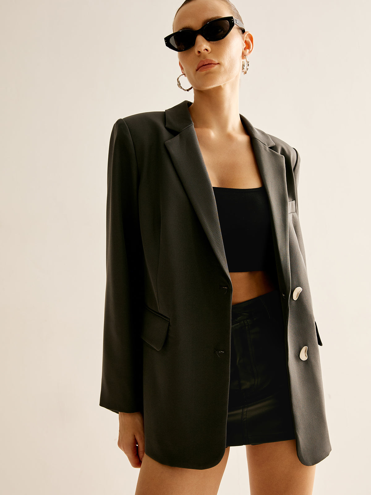 Mila Blazer – Luxe Oversized Blazer for Women