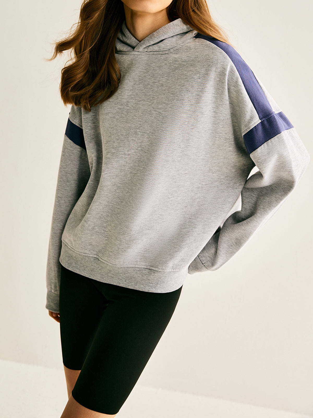 Isabella - Luxe Athleisure Kleurblok Hoodie