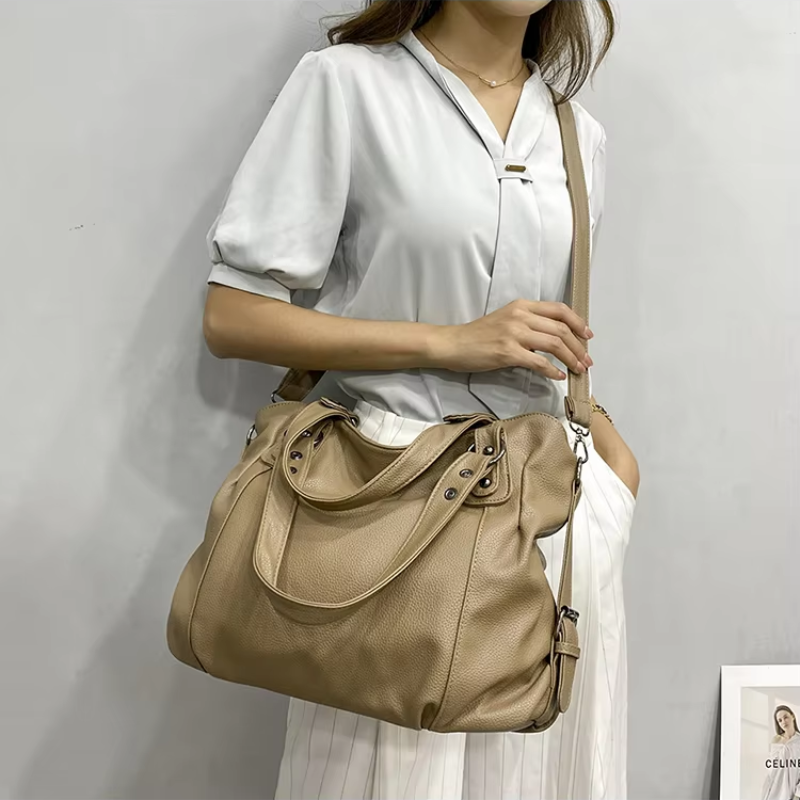 Amara Luxe Handbag in Soft Leather - Elegant and Functional