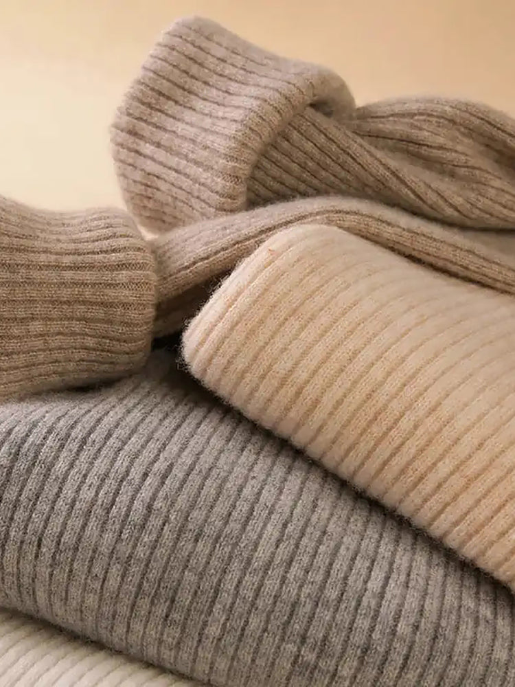 Emma Luxe Cotton and Wool Turtleneck