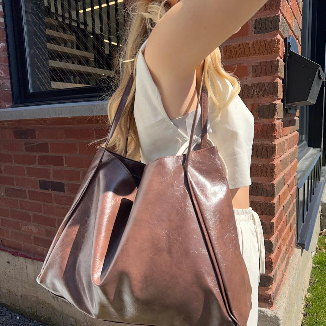 Emma Luxe Leather Tote Bag - Comfort and Style for the Modern Woman