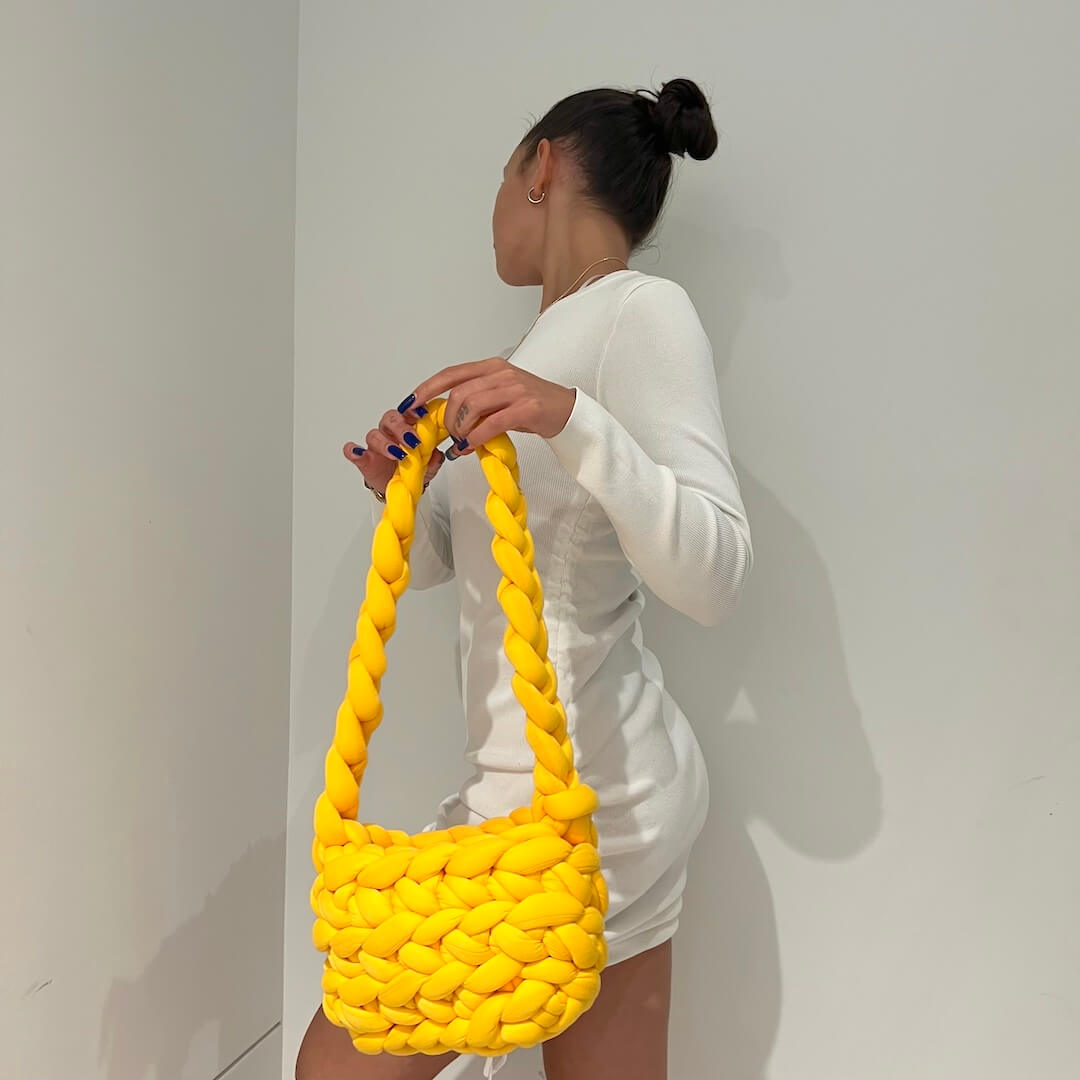 Iris Luxe Knitted Shoulder Bag