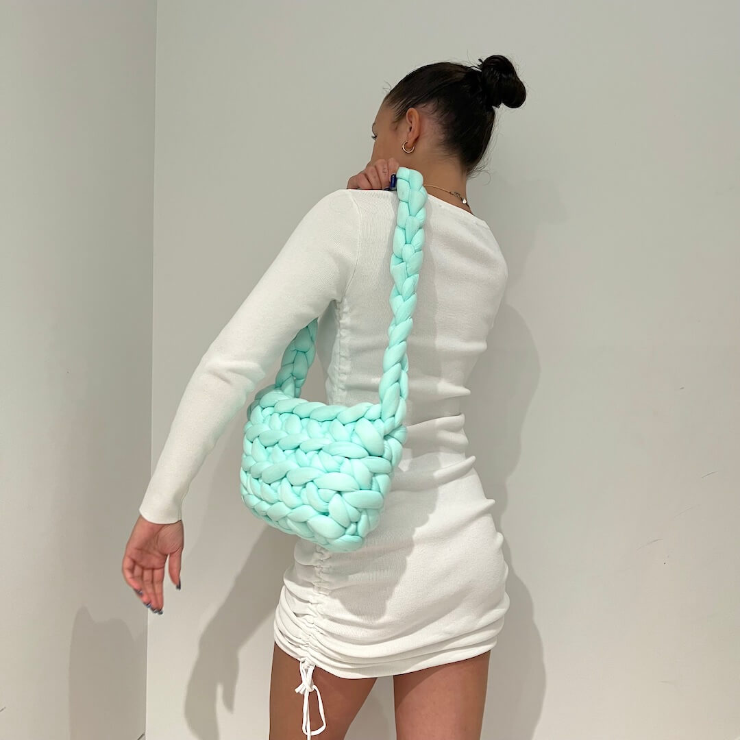 Iris Luxe Knitted Shoulder Bag