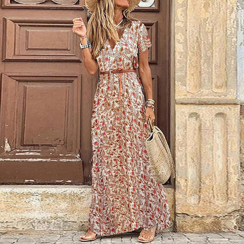 Sophie Luxe Boho Maxi Dress – Light & Elegance in One